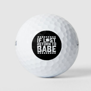 Balles De Golf Si Perdu Retour À Babe Je Suis Bébé Couple Corresp