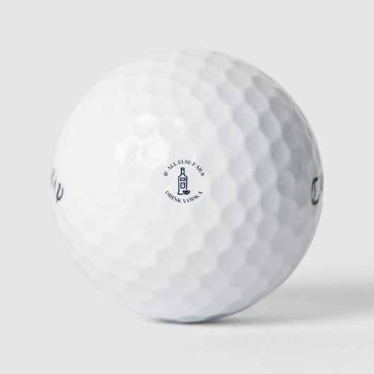 Balles De Golf Si tout le reste ne boit pas vodka (Devant)