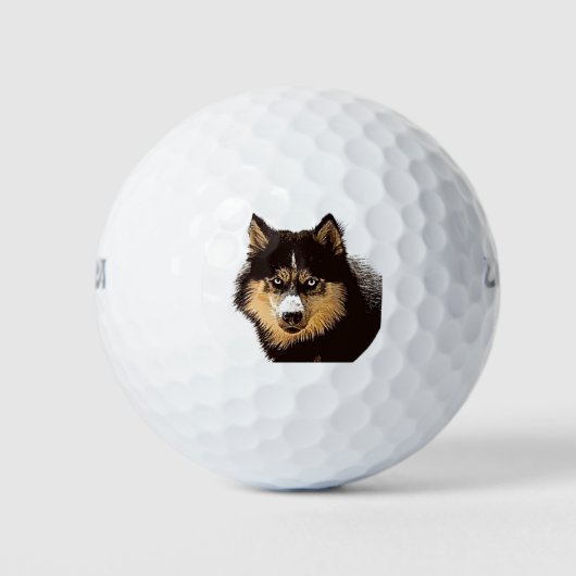 Balles De Golf Sibérien Husky (Devant)
