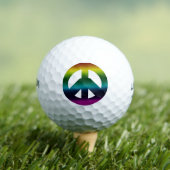 Balles De Golf signe de paix coloré (T-shirt Insitu)