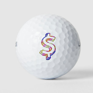 Balles De Golf Signe dollar