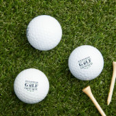 Balles De Golf S'Il Impliquait Golf Comptez Moi Dans (Herbe in situ)