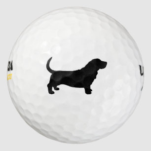 Balles De Golf Silhouette de Basset Hound