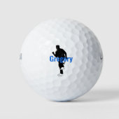 Balles De Golf Silhouette de Golfeur personnalisée (Devant)