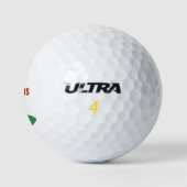Balles De Golf Silhouette De Golfeur Sur Les Boules De Golf Green (Logo)