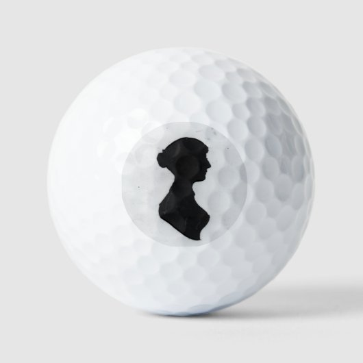 Balles De Golf Silhouette de Jane Austen (Recto)