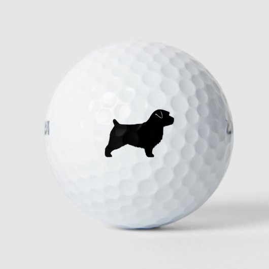 Balles De Golf Silhouette de Norfolk Terrier (Devant)