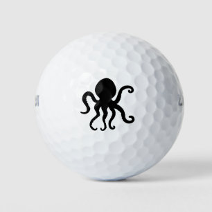 Balles De Golf Silhouette de poulpe d'animal marin