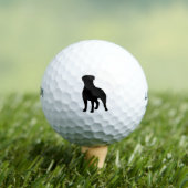 Balles De Golf Silhouette de Rottweiler (T-shirt Insitu)