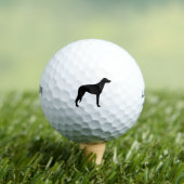 Balles De Golf Silhouette de Scottish Deerhound (T-shirt Insitu)