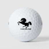 Balles De Golf Silhouette du cheval d'élevage (Devant)