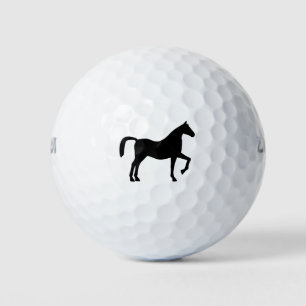 Balles De Golf Silhouette du cheval noir