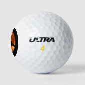 Balles De Golf Silhouette d'un chat noir dans un arbre (Logo)