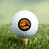 Balles De Golf Silhouette d'un chat noir dans un arbre (T-shirt Insitu)