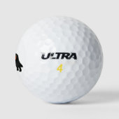 Balles De Golf Silhouette florale de Boho de race de chien de Ter (Logo)