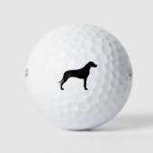 Balles De Golf Silhouette Rhodesian Ridgeback (Devant)