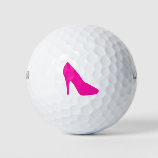 Balles De Golf Silhouette rose haut talon (Devant)