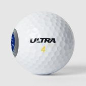 Balles de golf Silver Bloom & Blue Floral Swing (Logo)