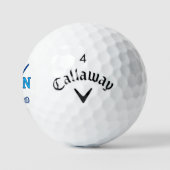Balles De Golf Simple and Cool Classic Blue Golfers Logo (Logo)
