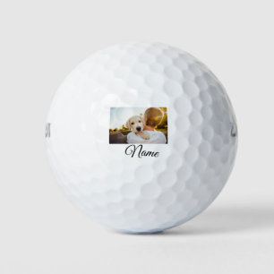 Balles De Golf Simple animal coloré ajouter un nom photo jeté per