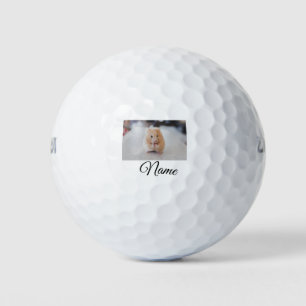 Balles De Golf Simple animal coloré ajoutez nom photo jeté person