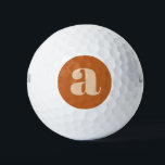 Balles De Golf Simple Boho Terracotta Bold Retro Monogramme initi<br><div class="desc">Élevez votre jeu de golf avec ce design simple mais élégant en terre cuite d'inspiration boho monogramme. Dotés d'une audacieuse typographie rétro, ces balles de golf apportent une touche terrestre unique au parcours. Parfait pour les joueurs qui apprécient le design minimaliste avec une touche de vintage. Que ce soit pour...</div>