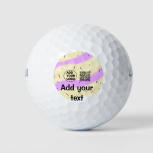 Balles De Golf Simple code QR minimal ajouter un logo nom de code