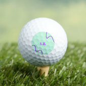 Balles De Golf Simple couleur unie ajouter un nom texte monogramm (T-shirt Insitu)
