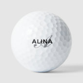 Balles De Golf Simple Custom Design Personalized Name Monogram (Recto)