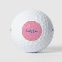 Simple Cute bleu et rose Personnalisé