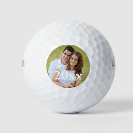 Balles De Golf Simple Golfer Photo Wedding Favor Modèle (Devant)
