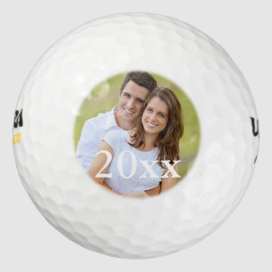 Balles De Golf Simple Golfer Photo Wedding Favor Modèle