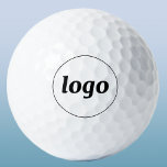 Balles De Golf Simple Logo Cercle Business<br><div class="desc">Un logo simple et un cadre circulaire pour favoriser la fidélité de la marque et promouvoir votre petite entreprise. Remplacez le logo par le vôtre pour customiser. Parfait pour des fins promotionnelles et pour donner aux employés,  aux clients et aux clients.</div>