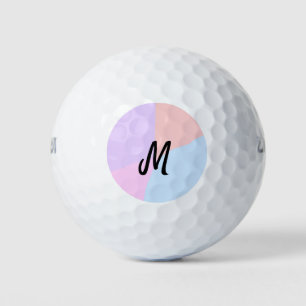 Balles De Golf simple logo monogramme minimal personnalisé