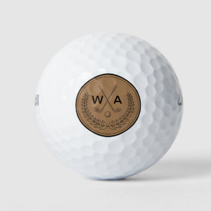 Balles De Golf Simple Moderne Monogramme Golf Club Balls