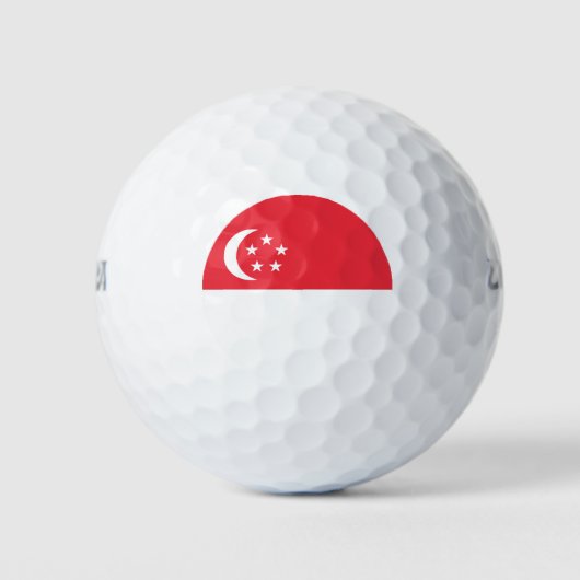 Balles De Golf Singapore Flag (Devant)