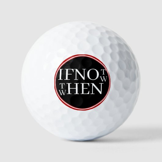 Balles de golf sinon maintenant (Recto)