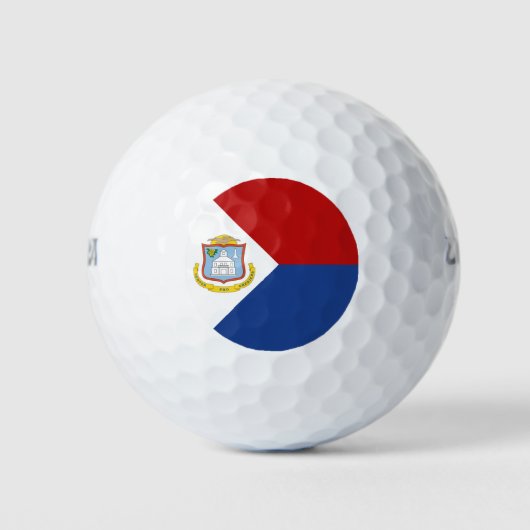 Balles De Golf Sint Maarten Flag (Devant)