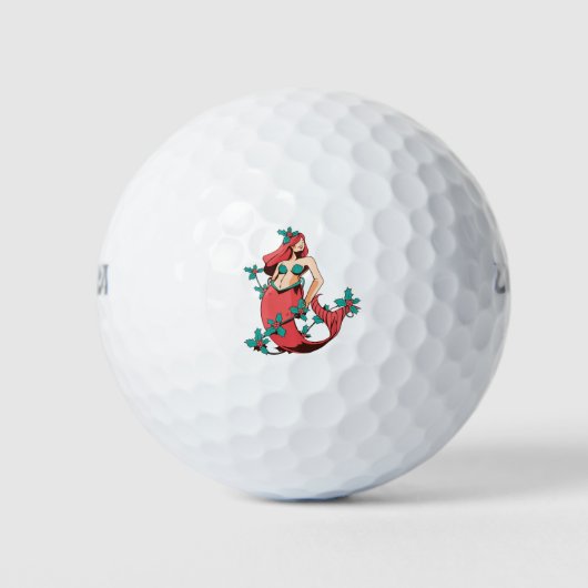 Balles De Golf Sirène de Noël (Devant)