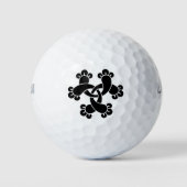 Balles De Golf Six gousses entrelacées (Devant)