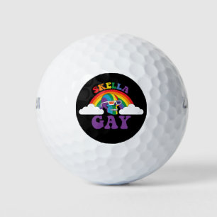 Balles De Golf Skeleton Skella Gay Rainbow Prith Mois