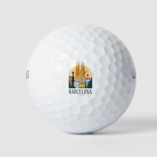 Balles De Golf Skyline de Barcelone