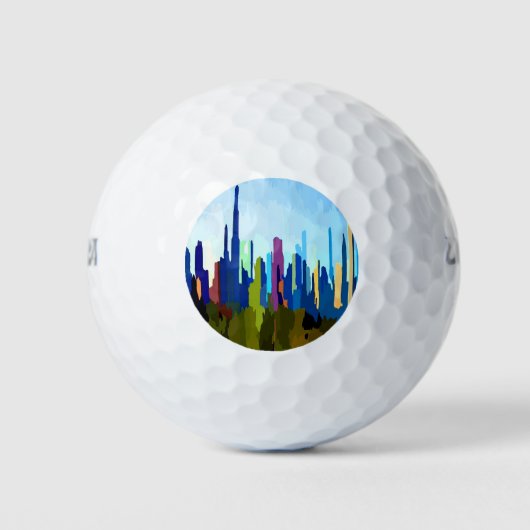 Balles De Golf Skyline de l'Illinois (Devant)