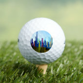 Balles De Golf Skyline de l'Illinois (T-shirt Insitu)