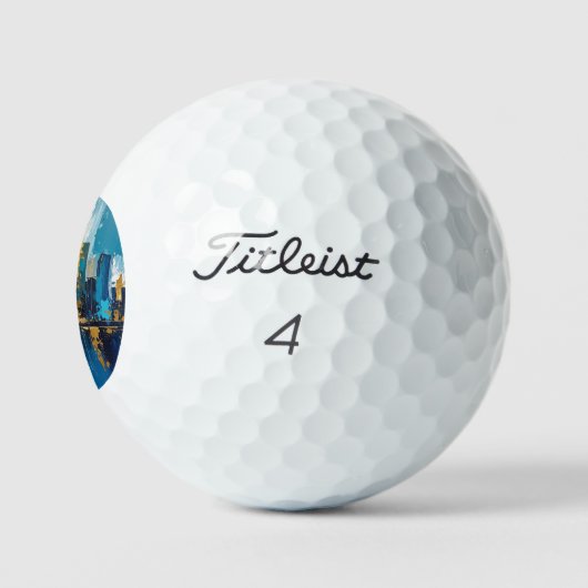 Balles De Golf Skyline View Golf Balls (Logo)