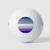 Balles De Golf SlipperyJoe's Butch Lesbian Pride Drapeau gay cade (Devant)