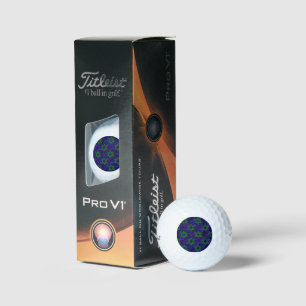 Balles De Golf SlipperyJoe's Hanukkah rangées vertes Étoiles de D