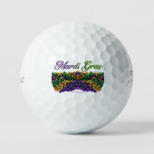 Balles De Golf SlipperyJoe's iconic Mardi Gras–themed image elega (Recto)