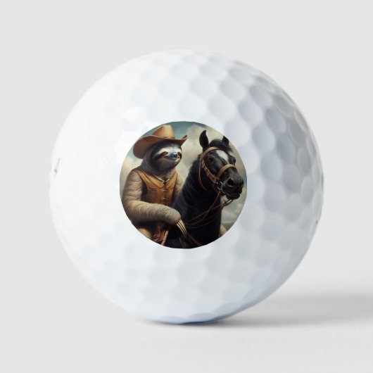 Balles De Golf Sloth Cowboy (Devant)