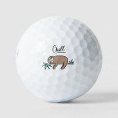 Balles De Golf Sloth dit "Chill" (Devant)